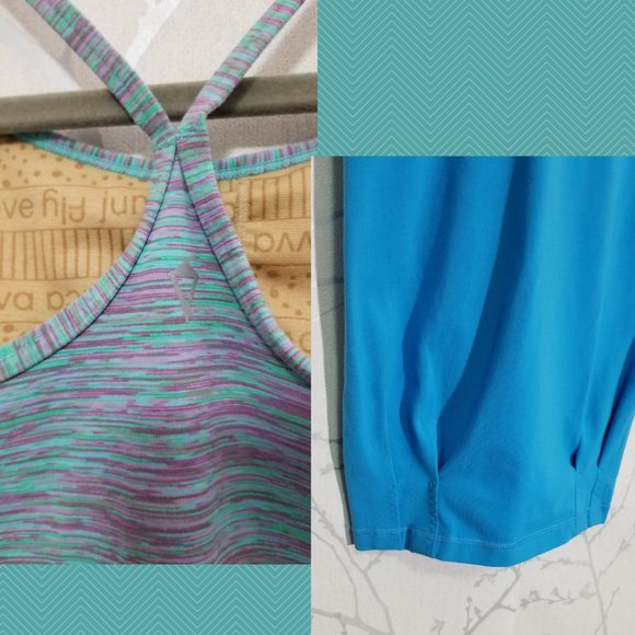 Ivivva LOT OF 2 Strappy Luon Tanks w/ Built In Bra - Picture 3 of 4